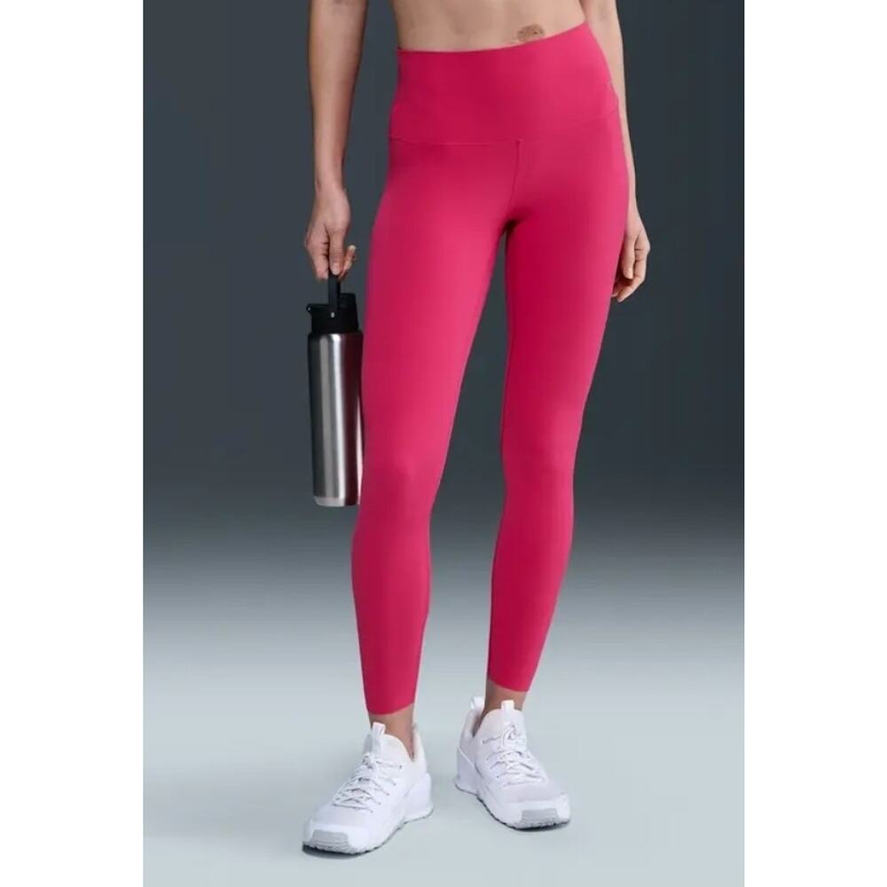Nike Zenvy High Rise 7/8 Yoga Leggings Women's Medium Pink DQ6015-666
